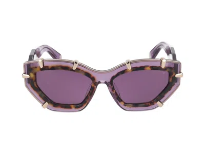 Philipp Plein Sunglasses In Lilac Transparent Glossy