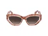 Philipp Plein Cat Eye-frame Acetate Sunglasses In Brown