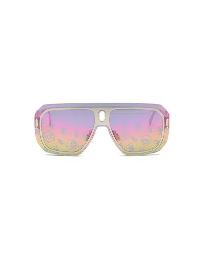 Philipp Plein Adventure Oversize-frame Sunglasses In Gold