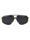 Philipp Plein Plein Rock Superhero Sunglasses In Pale Gold Black
