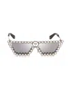 Philipp Plein Sunglasses Plein Crystal Lush With Crystals In Silver