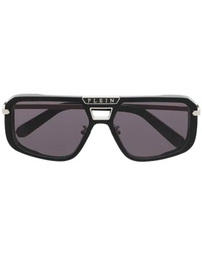Philipp Plein Sunglasses Plein Legacy Hexagon In Black