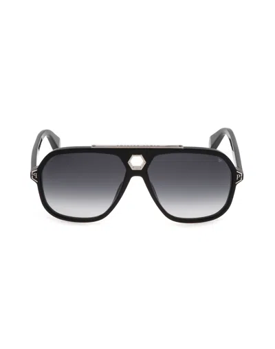 Philipp Plein Sunglasses Plein Urban Vega Hexagon In Black
