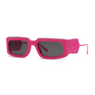 Philipp Plein Rectangle-frame Sunglasses In Pink