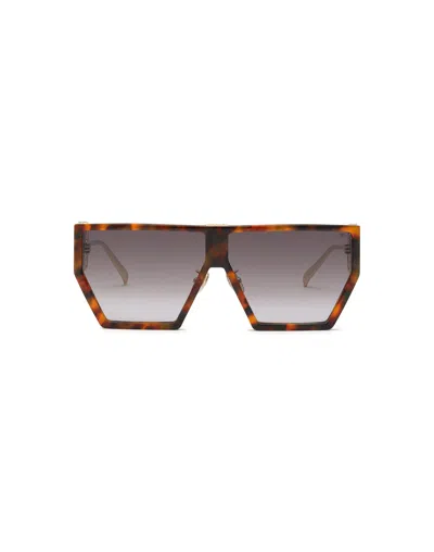 Philipp Plein Space Rock Plein Hexagon Oversized-frame Sunglasses In Multi