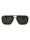 Philipp Plein Plein Legacy Sunglasses In Silver Green