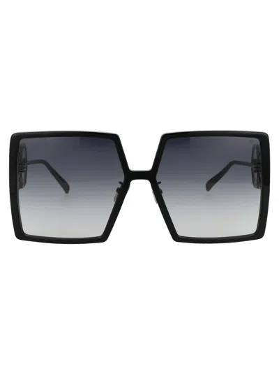 Philipp Plein Sunglasses Plein Diva Hexagon In 0700 Black
