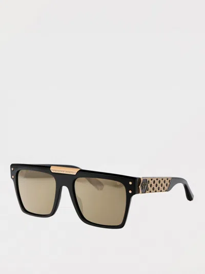 Philipp Plein Square-frame Acetate Sunglasses In Black