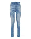 Philipp Plein Super High Waist Jegging In Blue