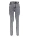 Philipp Plein Super High Waist Jegging In Grey