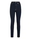 Philipp Plein Super High Waist Jegging  Tm In Blue