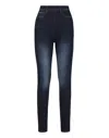 Philipp Plein Super High Waist Jegging Zipped In Multi