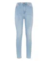 Philipp Plein High Waist Jegging Crystal In Multi
