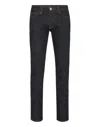 Philipp Plein Denim Super Basic Straight Trousers In Black