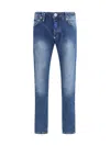 Philipp Plein Super Straight Jeans In Blue