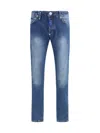 Philipp Plein Super Straight Jeans In Blue