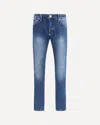 Philipp Plein Super Straight Jeans In Blue