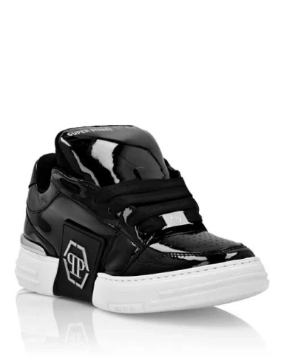 Philipp Plein Super Street Lo-top Sneakers Hexagon Unisex In Black