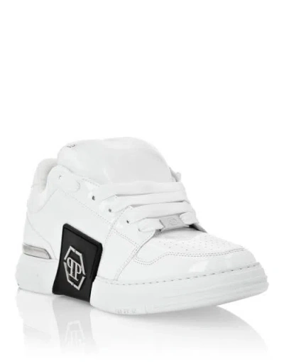 Philipp Plein Super Street Lo-top Sneakers Hexagon Unisex In White