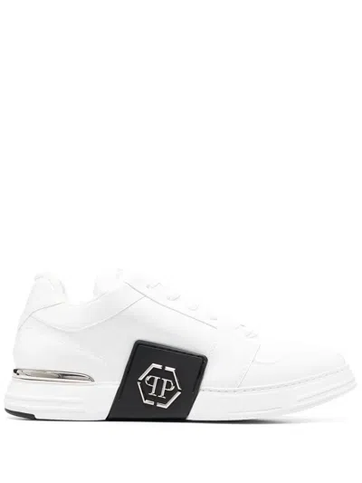 Philipp Plein Super Street Low-top Sneakers In White
