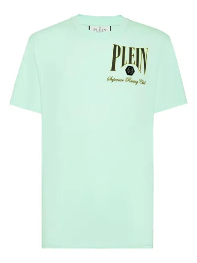 Philipp Plein Supercar Racing T-shirt In Green