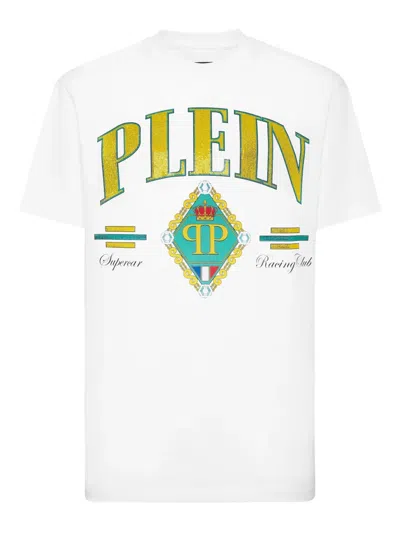 Philipp Plein Supercar Stones Stones T-shirt In White