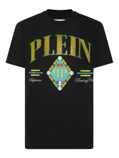 Philipp Plein Supercar Stones T-shirt In 黑色