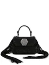 Philipp Plein Superheroin Crystal-embellished Tote Bag In Black