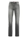 Philipp Plein Supreme Fit Logo-plaque Jeans In Gray