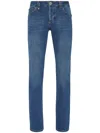 Philipp Plein Denim Trousers Straight Cut Supreme Iconic Plein Basic In Blue