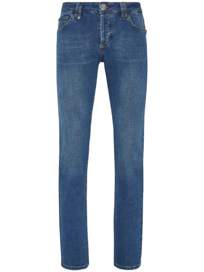 PHILIPP PLEIN SUPREME ICONIC STRAIGHT-LEG JEANS