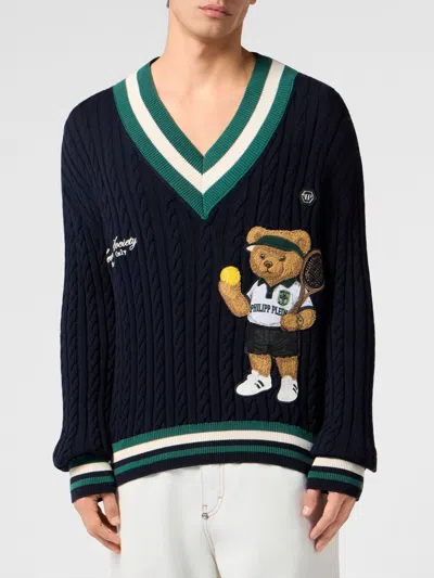 Philipp Plein Sweater Men In Blue
