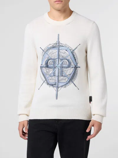 Philipp Plein Sweater Men Color White