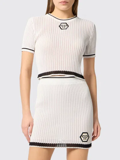 Philipp Plein Sweater Woman In White