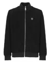 Philipp Plein Jacquard Tracksuit Jacket Monogram In Black