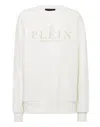 Philipp Plein Iconic Plein Long-sleeve Sweatshirt In White