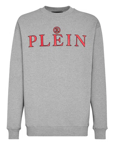 Philipp Plein Sweatshirt Ls  Tm In Grey