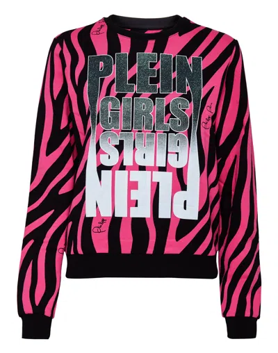 Philipp Plein Sweatshirt Ls Zebra In Multi
