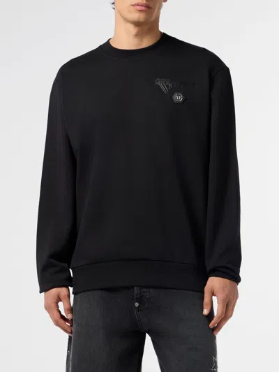 Philipp Plein Cotton Sweatshirt In Black