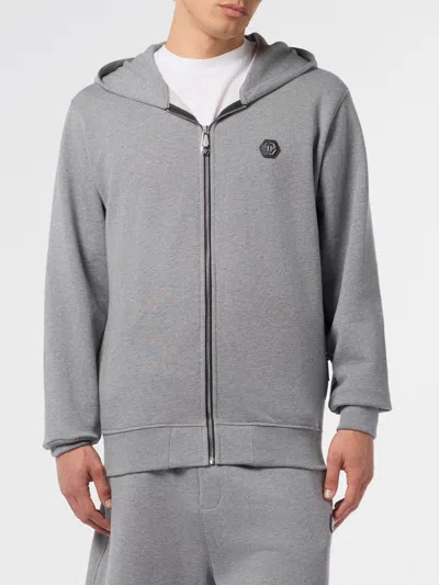 Philipp Plein Sweatshirt Men Color Grey In Gray