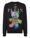 Philipp Plein Teddy Bear-print Cotton Sweatshirt In Black