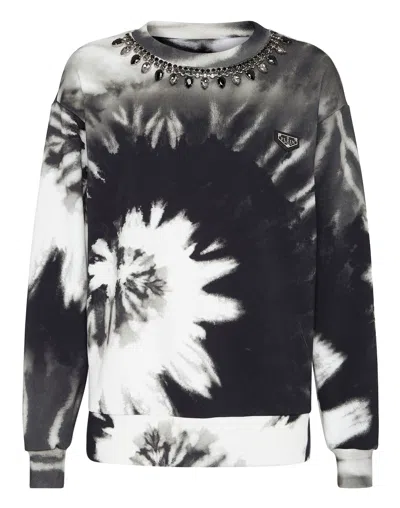 Philipp Plein Sweatshirt Tie Dye In Multi