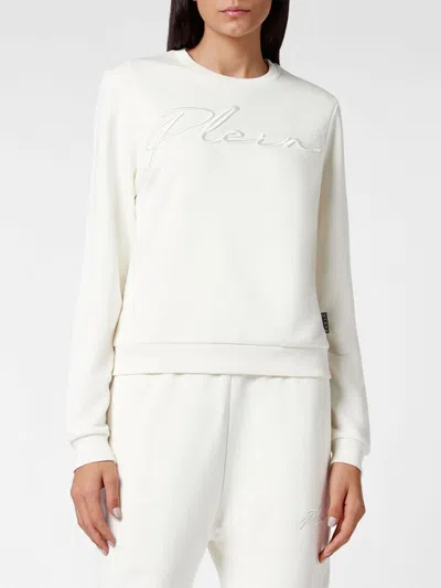 Philipp Plein Sweatshirt Woman Color Ivory In White