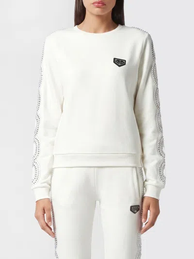 Philipp Plein Sweatshirt Woman Color Ivory In White