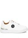 Philipp Plein T-rex Logo Plaque Trainers In White