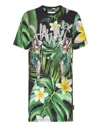 Philipp Plein Hawaii-print T-shirt In Green