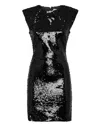 Philipp Plein T-shirt Dress Sleeveless With Crystals In Black