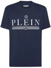 Philipp Plein Logo-print Cotton T-shirt In Blue