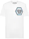 Philipp Plein Short Sleeve T-shirt With Printed Logo In White