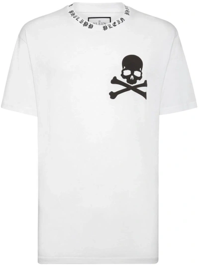 Philipp Plein Skull-print Cotton T-shirt In White